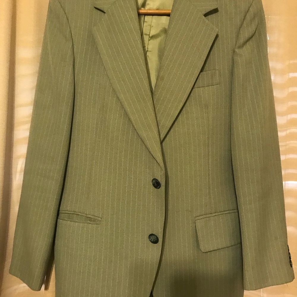 Custom blazer with matching vest.